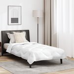 vidaXL Duvet avec Oreiller Autre 2 Pièces Blanc 155 x 200 cm Microfibre