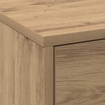 vidaXL Meuble TV chêne artisanal 140 x 34 x 40 cm Bois d'ingénierie
