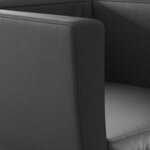 vidaXL Chaise de bar lot de 2 cuir artificiel noir