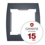 Support grillage rigide & palissade gris anthr. Mat sablé ral 7016ms