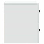vidaXL Cabinet de chevet mural 2 Pièces Blanc 33 x 34 5 x 40 cm