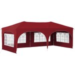 vidaXL Tente de fête pop-up 575 x 288 x 245 cm Bordeaux Tissu Oxford