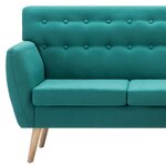 vidaXL Canapé d'angle revêtement en tissu 171 5x138x81 5 cm vert
