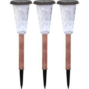 3 balises solaires Canopo - 20 lumens - Beige