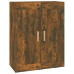 vidaXL Armoire murale chêne fumé 69 5x32 5x90 cm bois d'ingénierie