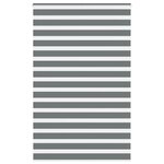 vidaXL Store zèbre gris foncé largeur du tissu 145 9 cm polyester