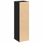 vidaXL Meuble de salle de bain avec porte-rouleau noir 20 5x22x72 cm