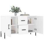 vidaXL Buffet blanc 100x36x60 cm bois d'ingénierie