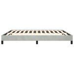 vidaXL Cadre de lit sans matelas gris clair California velours