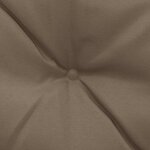 vidaXL Coussins de chaise pivotante 2 Pièces Taupe 50 cm Tissu