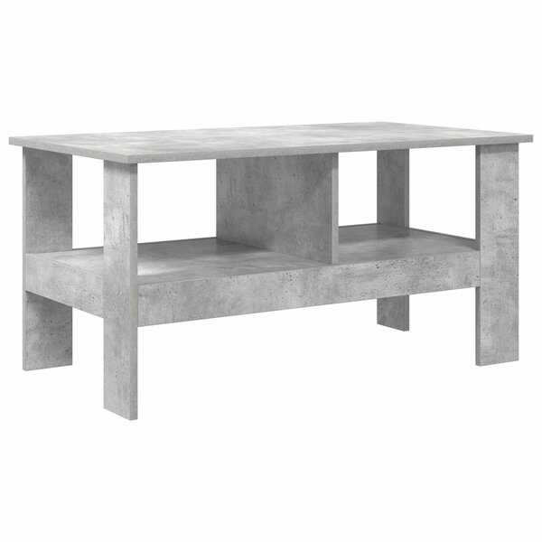 vidaXL Table basse Gris béton 90 x 50 x 45 cm Bois d'ingénierie