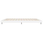 vidaXL Cadre de lit sans matelas blanc brillant 120x200 cm