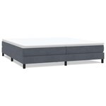 vidaXL Sommier à lattes de lit sans matelas gris foncé 200x220 cm