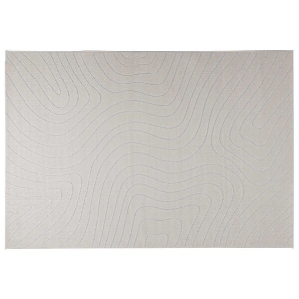 vidaXL Tapis de surface HUARTE Crème 230 x 160 cm Polyester