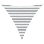 vidaXL Voile d'ombre Gris clair et blanc 2 x 2 x 2 m