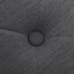 Banc banquette lin bois solide 150 x 40 x 48 cm gris foncé 02_0010763