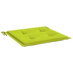 vidaXL Coussins de chaise de jardin lot de 6 vert vif 50x50x4 cm