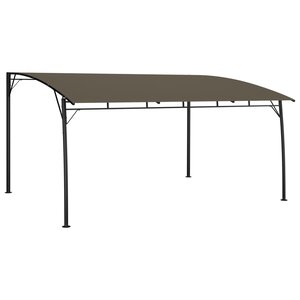 vidaXL Auvent pare-soleil de jardin 4x3x2 55 m Taupe
