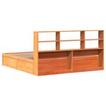 vidaXL Cadre de lit sans matelas cire marron 180x200cm bois pin massif