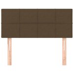 vidaXL Tête de lit Marron Foncé 90x5x78/88 cm Tissu