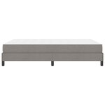 vidaXL Lit à ressorts avec matelas Taupe 140 x 200 cm tissu