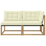 vidaXL Unité de canapé sectionnel Blanc 162 5 x 83 x 73 cm