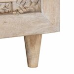 vidaXL Table basse Beige 100 x 54 x 40 cm Bois d'acacia massif