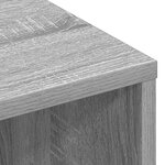 vidaXL Buffet avec tiroir Gris Sonoma 102 x 32 x 73 5 cm
