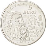 Pièce de monnaie 5 euro France 2011 argent BU – Année du Lapin