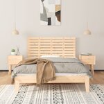 vidaXL Tête de lit murale 126x3x63 cm Bois massif de pin