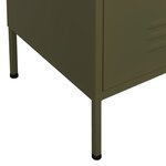 vidaXL Armoire de rangement Vert olive 80x35x101 5 cm Acier