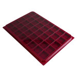 Lot de 2 plateaux en velours pour 80 muselets de champagne.