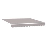 vidaXL Auvent rétractable Gris clair 300 x 250 x 165 cm Tissu et Métal