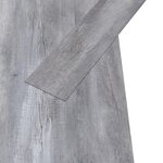 vidaXL Dalles de plancher PVC autoadhésif 5 21 m² 2 mm gris bois mat