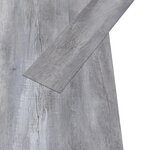 vidaXL Planche de plancher PVC autoadhésif 5 21 m² 2 mm Gris bois mat