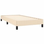 vidaXL Cadre de lit sans matelas crème 80x200 cm tissu