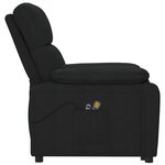 vidaXL Fauteuil électrique de massage Noir Tissu