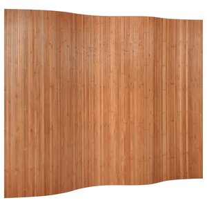 vidaXL Cloison de séparation marron largeur 250 cm hauteur 165 cm bambou