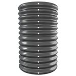 vidaXL Lit surélevé de jardin Acier enduit de poudre Anthracite