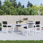 vidaXL Ensemble de coussins pour chaise à dossier bas 4 Pièces