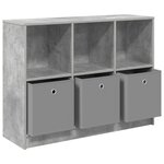 vidaXL Buffet Gris béton 102 x 32 x 73 5 cm