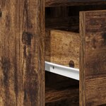 vidaXL Buffet en chêne fumé 40x41x75 cm en bois d'ingénierie