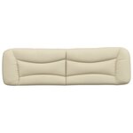 vidaXL Coussin de tête de lit Hvar crème 180 cm tissu