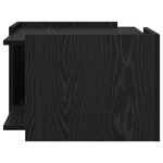 vidaXL Table basse Chêne noir 50 5 x 50 x 33 cm Bois d'ingénierie