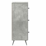 vidaXL Armoire à tiroirs Gris béton 33 x 34 5 x 90 cm