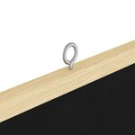 vidaXL Tableau noir Noir 80 x 1.4 x 80 cm Bois massif en pin
