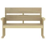 vidaXL Ensemble à manger de jardin 4 Pièces Bois de pin imprégné