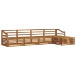 vidaXL Ensemble de canapés d'extérieur 5 pc Naturel