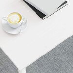 vidaXL Table basse Blanc 80 x 80 x 45 cm Bois de pin massif
