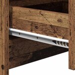 vidaXL Cabinet de chevet Bois ancien 38 x 34 x 61 cm Bois d'ingénierie
